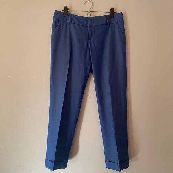 Alice + Olivia Women's size Large Blue Dress Pants Pleated Trousers Slacks - Picture 1 of 11